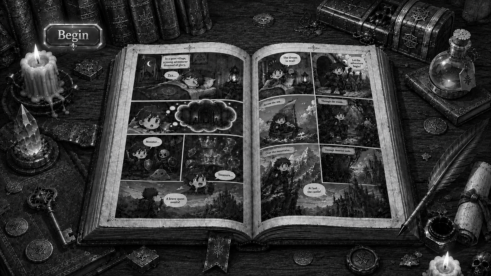 Cute Dungeon prologue storybook
